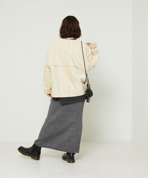 FREAK'S STORE（フリークスストア）の「リバーシブルコーデュロイボアショートコート（その他アウター・レディース・チャコールグレー/ブラウン/オフホワイト・ﾌﾘ-）」の10枚目の写真