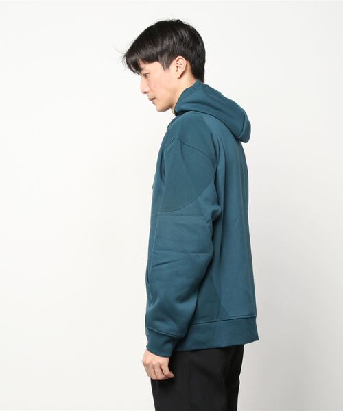 G-STAR（ジースター）の「WOVEN MIX GRAPHIC LOOSE HOODED SWEATER/ロゴパーカー（パーカー・メンズ・ダークグレー/ダークブルー・X-LARGE/LARGE/MEDIUM/X-SMALL/SMALL）」の17枚目の写真