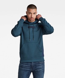 G-STAR | WOVEN MIX GRAPHIC LOOSE HOODED SWEATER/ロゴパーカー(パーカー)
