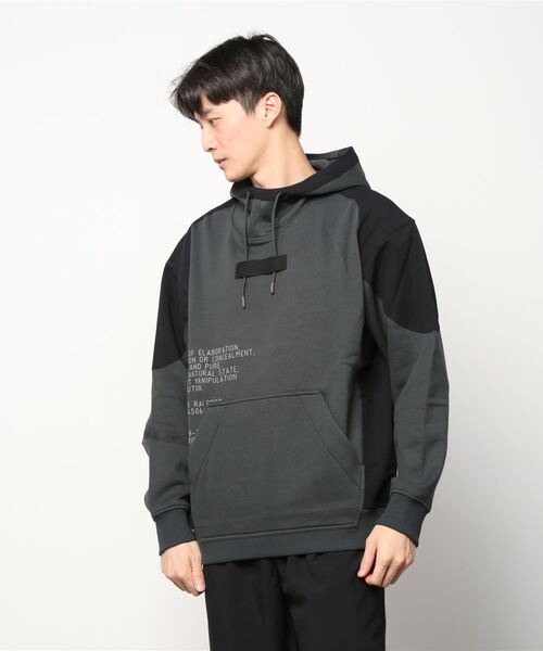 G-STAR（ジースター）の「WOVEN MIX GRAPHIC LOOSE HOODED SWEATER/ロゴパーカー（パーカー・メンズ・ダークグレー/ダークブルー・X-LARGE/LARGE/MEDIUM/X-SMALL/SMALL）」の14枚目の写真