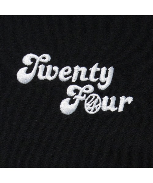 24karats（トゥウェンティーフォーカラッツ）の「EMB. Logo Hoodie SS（パーカー・メンズ・ブラック/パープル・SMALL/MEDIUM/LARGE/X-LARGE）」の6枚目の写真