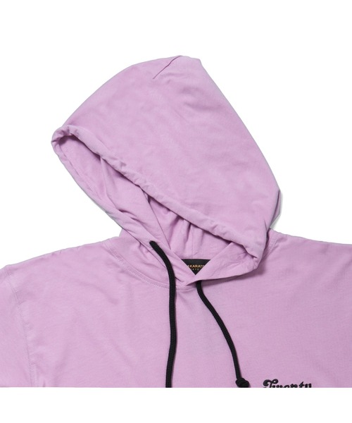 24karats（トゥウェンティーフォーカラッツ）の「EMB. Logo Hoodie SS（パーカー・メンズ・ブラック/パープル・SMALL/MEDIUM/LARGE/X-LARGE）」の10枚目の写真