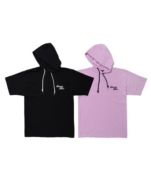 24karats（トゥウェンティーフォーカラッツ）の「EMB. Logo Hoodie SS（パーカー・メンズ・ブラック/パープル・SMALL/MEDIUM/LARGE/X-LARGE）」の8枚目の写真