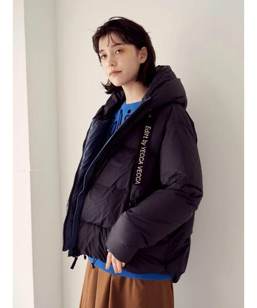 YECCA VECCA（イェッカヴェッカ）の「グリーンダウンZIPフーディー＊（ダウンジャケット/コート・レディース・ブラック/ブラウン/キャメル・FREE）」の21枚目の写真