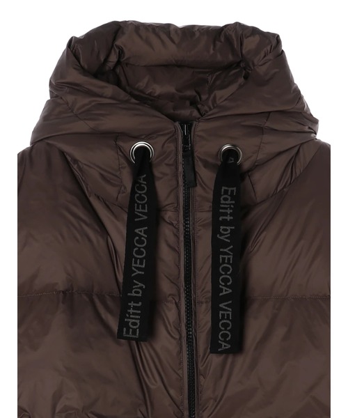 YECCA VECCA（イェッカヴェッカ）の「グリーンダウンZIPフーディー＊（ダウンジャケット/コート・レディース・ブラック/ブラウン/キャメル・FREE）」の5枚目の写真
