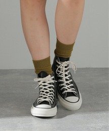 CONVERSE | 【CONVERSE/コンバース】OLIVE GREEN LEATHER HI：ハイカットシューズ(スニーカー)
