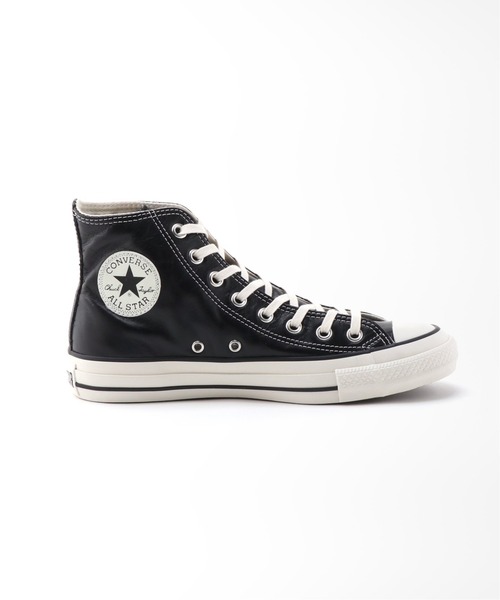 CONVERSE(コンバース)の「【CONVERSE/コンバース】OLIVE GREEN LEATHER HI:ハイカットシューズ(スニーカー・レディース・ブラック・24.5cm/25cm/23cm/23.5cm/24cm)」の6枚目の写真