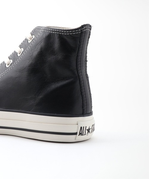 CONVERSE(コンバース)の「【CONVERSE/コンバース】OLIVE GREEN LEATHER HI:ハイカットシューズ(スニーカー・レディース・ブラック・24.5cm/25cm/23cm/23.5cm/24cm)」の2枚目の写真
