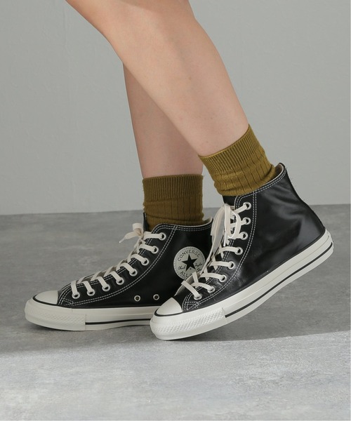 CONVERSE(コンバース)の「【CONVERSE/コンバース】OLIVE GREEN LEATHER HI:ハイカットシューズ(スニーカー・レディース・ブラック・24.5cm/25cm/23cm/23.5cm/24cm)」の14枚目の写真