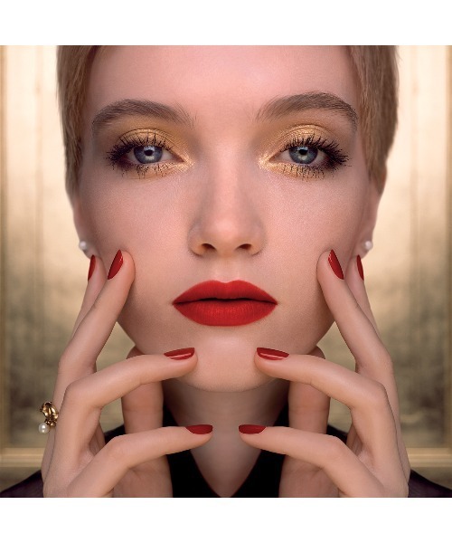 Dior(ディオール)の「ルージュ ディオール<アトリエ オブ ドリームズ> (クリスマス コレクション 2021 数量限定品)(口紅/リップティント/グロス・レディース・466 ピンク ローズ サテン/858 レッド パンジー マット/862 ウィンター ポピー ベルベット/873 スパークリング ピオニー メタリック・FREE)」の10枚目の写真