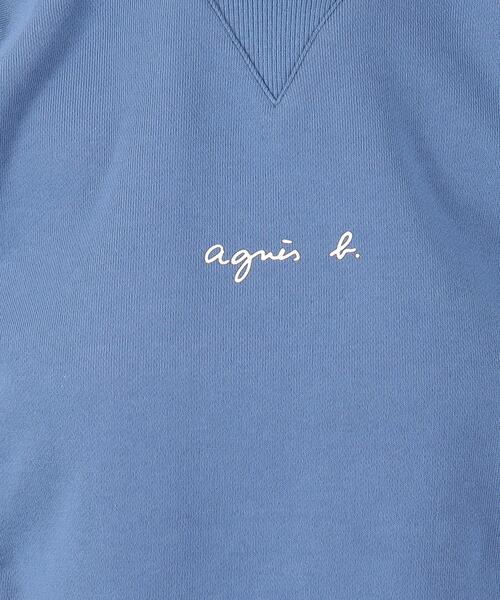 agnes b.（アニエスベー）の「WEB限定 S179 SWEAT ロゴスウェット（スウェット・レディース・ブルー系その他・1/3/2）」の4枚目の写真