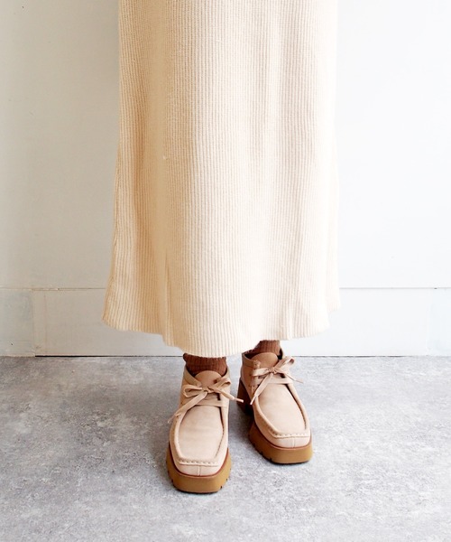 あしながおじさん（アシナガオジサン）の「厚底チロリアンシューズ　-6701275（モカシン/デッキシューズ・レディース・ベージュ/レッド/ブラック・23.0cm/22.5cm/23.5cm/24.0cm/24.5cm）」の6枚目の写真