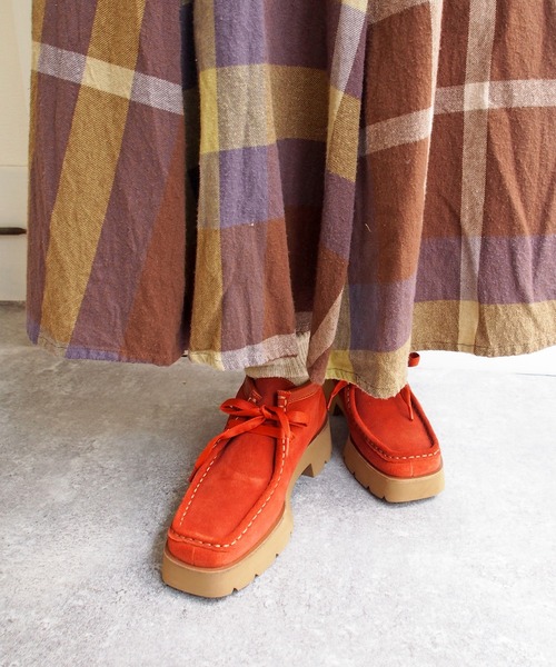 あしながおじさん（アシナガオジサン）の「厚底チロリアンシューズ　-6701275（モカシン/デッキシューズ・レディース・ベージュ/レッド/ブラック・23.0cm/22.5cm/23.5cm/24.0cm/24.5cm）」の10枚目の写真