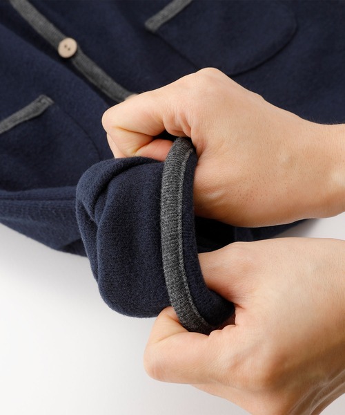 D.fesense（ディーフェセンス）の「フリースジャンプスーツ（サロペット/オーバーオール・キッズ・ライトグレー/ネイビー/チャコール・FREE）」の7枚目の写真