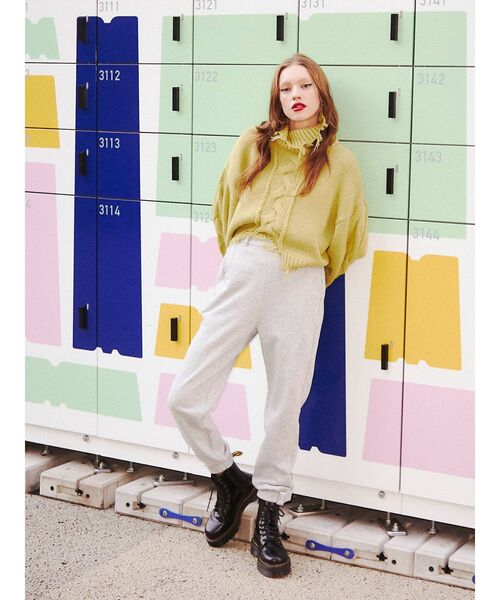 jouetie（ジュエティ）の「ジョガーベルトパンツ（その他パンツ・レディース・グレー/ブラック/パープル・MEDIUM）」の9枚目の写真