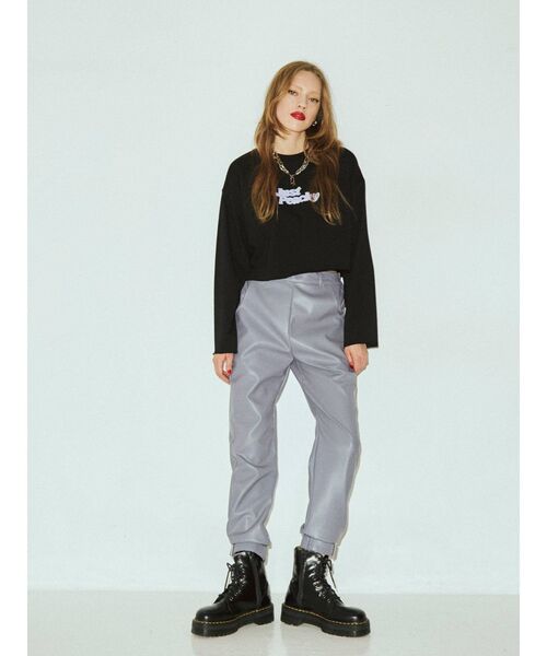 jouetie（ジュエティ）の「ジョガーベルトパンツ（その他パンツ・レディース・グレー/ブラック/パープル・MEDIUM）」の12枚目の写真