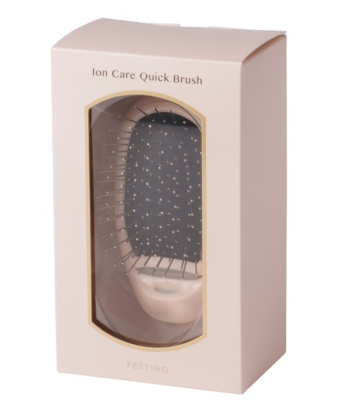 BIRTHDAY BAR（バースデイバー）の「【FESTINO フェスティノ】イオンケア クイックブラシ（ヘアブラシ・レディース・ホワイト/ピンク/ベージュ・フリー）」の12枚目の写真