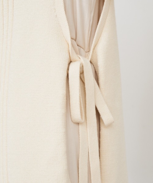 BONbazaar（ボンバザール）の「《2点セット、マルチスタイリング》ニットベスト＆ワンピース（ワンピース・レディース・アイボリー/ブラック/ベージュ・FREE）」の6枚目の写真