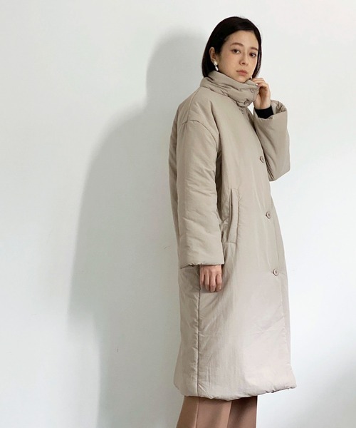 ottilie(オティーリエ)の「2WAY ボリュームコート(ダウンジャケット/コート・レディース・ブラック/ベージュ/アイボリー・FREE)」の12枚目の写真