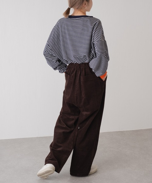 WHIMSIC（ウィムジック）の「【WHIMSIC】コーデュロイワイドパンツ（その他パンツ・レディース・ブラック/ブラウン/ホワイト・FREE）」の8枚目の写真