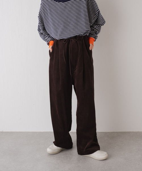WHIMSIC（ウィムジック）の「【WHIMSIC】コーデュロイワイドパンツ（その他パンツ・レディース・ブラック/ブラウン/ホワイト・FREE）」の10枚目の写真