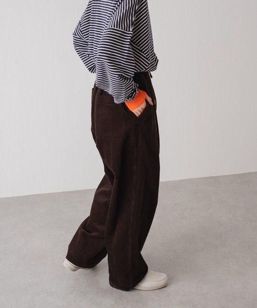 WHIMSIC（ウィムジック）の「【WHIMSIC】コーデュロイワイドパンツ（その他パンツ・レディース・ブラック/ブラウン/ホワイト・FREE）」の11枚目の写真