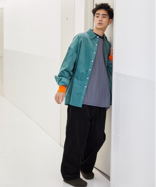 WHIMSIC（ウィムジック）の「【WHIMSIC】コーデュロイワイドパンツ（その他パンツ・レディース・ブラック/ブラウン/ホワイト・FREE）」の4枚目の写真