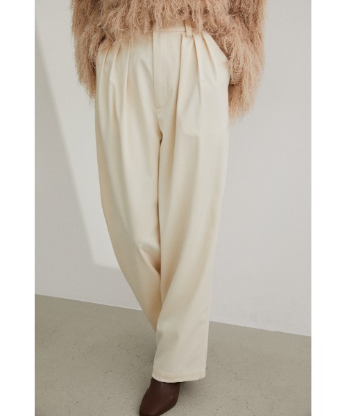 STYLEMIXER（スタイルミキサー）の「ﾙｰｽﾞｽﾘｰﾀｯｸﾊﾟﾝﾂ（スラックス・レディース・アイボリー/ブラック/ブラウン・SMALL/MEDIUM/X-SMALL）」の19枚目の写真