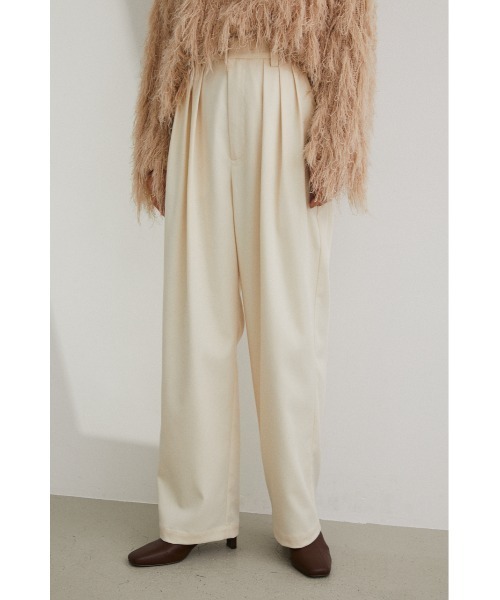 STYLEMIXER（スタイルミキサー）の「ﾙｰｽﾞｽﾘｰﾀｯｸﾊﾟﾝﾂ（スラックス・レディース・アイボリー/ブラック/ブラウン・SMALL/MEDIUM/X-SMALL）」の7枚目の写真