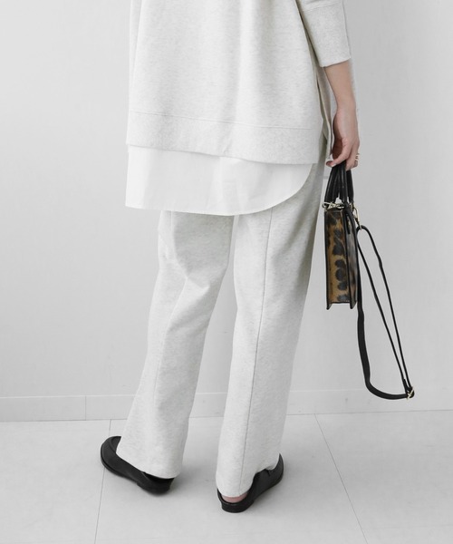 JOURNAL STANDARD relume（ジャーナルスタンダード　レリューム）の「コンパクト裏毛プルオンパンツ◆（スウェットパンツ・レディース・ベージュ/グレー系その他・FREE）」の8枚目の写真