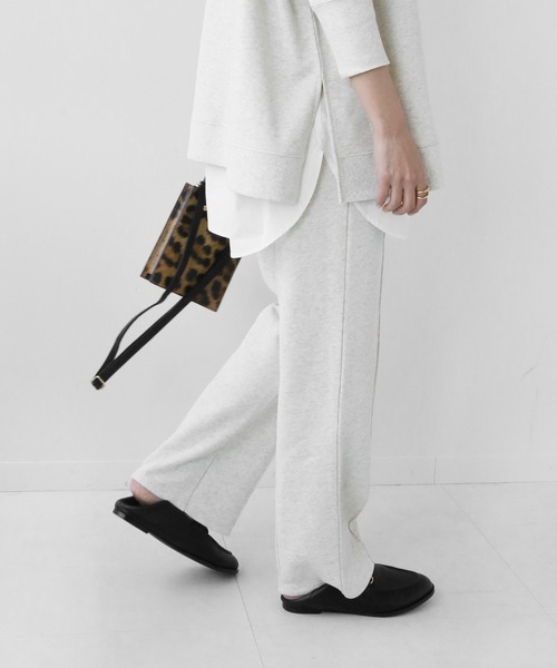 JOURNAL STANDARD relume（ジャーナルスタンダード　レリューム）の「コンパクト裏毛プルオンパンツ◆（スウェットパンツ・レディース・ベージュ/グレー系その他・FREE）」の7枚目の写真