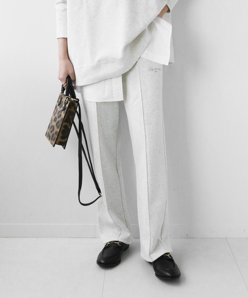 JOURNAL STANDARD relume（ジャーナルスタンダード　レリューム）の「コンパクト裏毛プルオンパンツ◆（スウェットパンツ・レディース・ベージュ/グレー系その他・FREE）」の6枚目の写真
