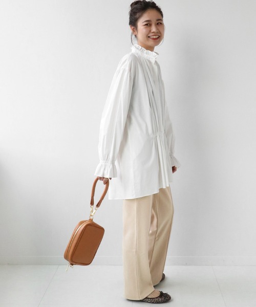 JOURNAL STANDARD relume（ジャーナルスタンダード　レリューム）の「コンパクト裏毛プルオンパンツ◆（スウェットパンツ・レディース・ベージュ/グレー系その他・FREE）」の11枚目の写真