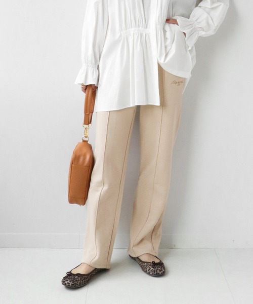 JOURNAL STANDARD relume（ジャーナルスタンダード　レリューム）の「コンパクト裏毛プルオンパンツ◆（スウェットパンツ・レディース・ベージュ/グレー系その他・FREE）」の14枚目の写真