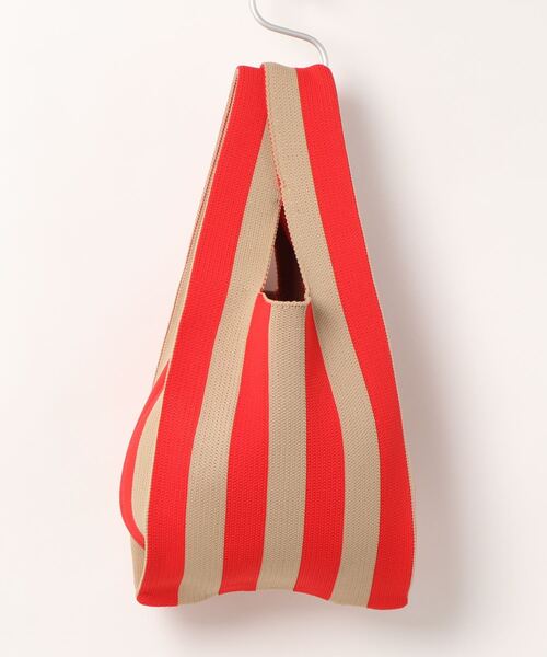ottilie(オティーリエ)の「ストライプニットBAG(ハンドバッグ・レディース・ブラック/レッド・FREE)」の21枚目の写真
