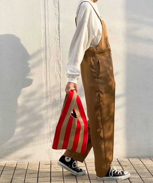 ottilie(オティーリエ)の「ストライプニットBAG(ハンドバッグ・レディース・ブラック/レッド・FREE)」の19枚目の写真