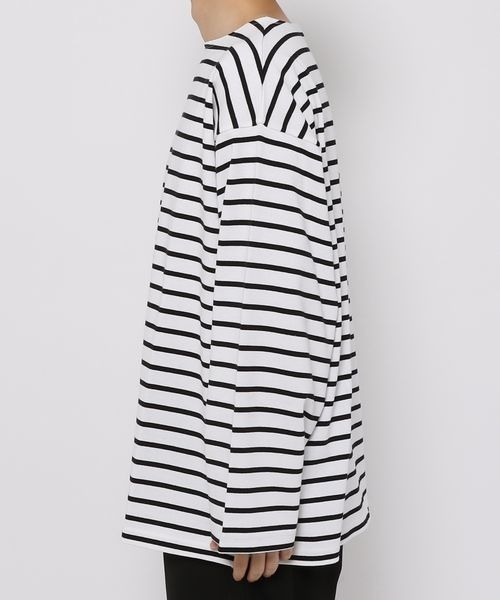 LOWRYS FARM(ローリーズファーム)の「USABIGバスクボーダー 261433(Tシャツ/カットソー・メンズ・ブラック/グリーン/ブルー/ブルー系その他・MEDIUM/LARGE)」の8枚目の写真