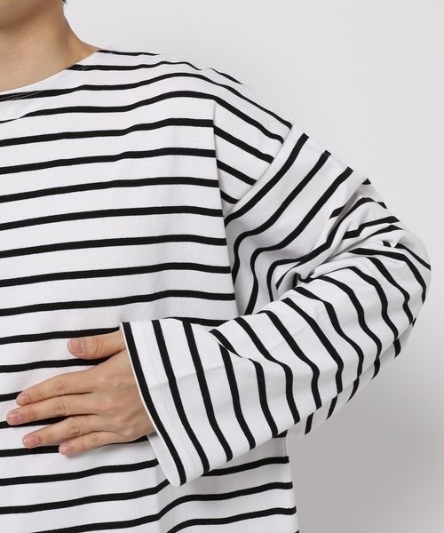 LOWRYS FARM(ローリーズファーム)の「USABIGバスクボーダー 261433(Tシャツ/カットソー・メンズ・ブラック/グリーン/ブルー/ブルー系その他・MEDIUM/LARGE)」の7枚目の写真