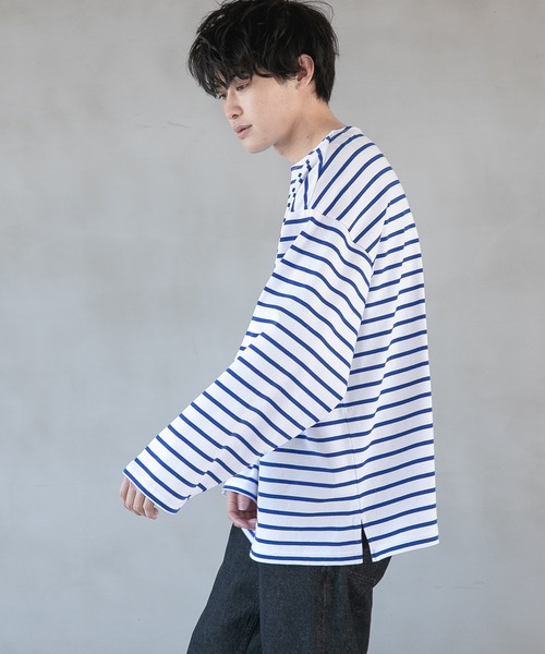 LOWRYS FARM(ローリーズファーム)の「USABIGバスクボーダー 261433(Tシャツ/カットソー・メンズ・ブラック/グリーン/ブルー/ブルー系その他・MEDIUM/LARGE)」の20枚目の写真