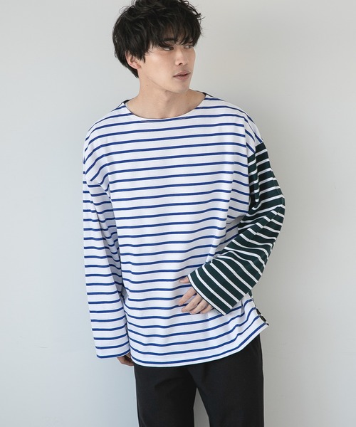 LOWRYS FARM(ローリーズファーム)の「USABIGバスクボーダー 261433(Tシャツ/カットソー・メンズ・ブラック/グリーン/ブルー/ブルー系その他・MEDIUM/LARGE)」の19枚目の写真