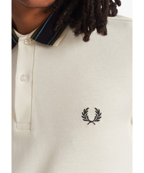 FRED PERRY RIBBED SHIRT ポロシャツ KHAKI カーキ FRED PERRY