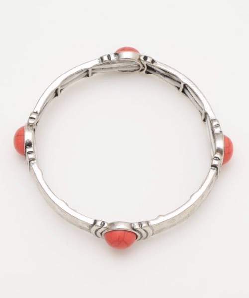 チャイハネ（チャイハネ）の「【チャイハネ】ストンティークバングル（バングル/リストバンド・レディース・ホワイト/レッド/ターコイズブルー・FREE）」の7枚目の写真