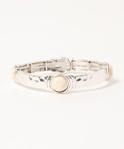 チャイハネ（チャイハネ）の「【チャイハネ】ストンティークバングル（バングル/リストバンド・レディース・ホワイト/レッド/ターコイズブルー・FREE）」の4枚目の写真