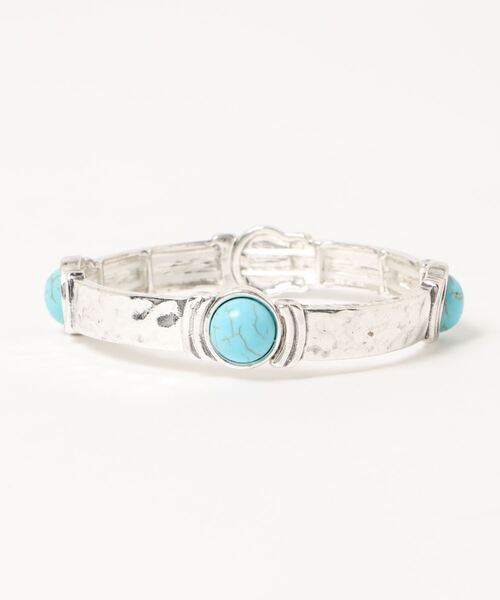 チャイハネ（チャイハネ）の「【チャイハネ】ストンティークバングル（バングル/リストバンド・レディース・ホワイト/レッド/ターコイズブルー・FREE）」の5枚目の写真