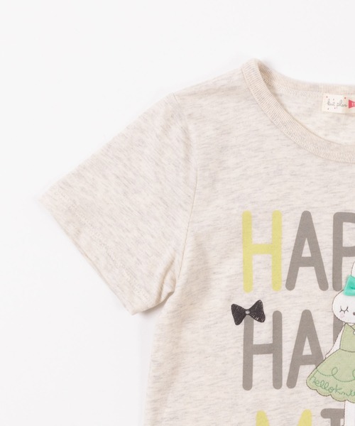 KP(ケーピー)の「【TioTio抗ウィルス加工】mimiちゃんアップリケとロゴプリント半袖Tシャツ(100-130cm)(Tシャツ/カットソー・キッズ・オレンジ/オートミール・110cm/100cm/120cm/130cm)」の9枚目の写真