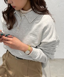 apres jour mignon | 裏毛ポロスウェット【ZOZOTOWN限定アイテム】(スウェット)