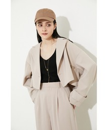 クロップドWテーラードジャケット