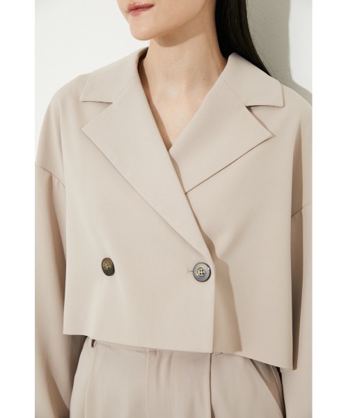 rienda（リエンダ）の「クロップドWテーラードジャケット（テーラードジャケット・レディース・ブラック/ライトグリーン/パープル/ベージュ・FREE）」の13枚目の写真