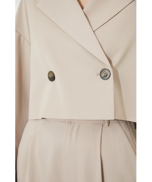 rienda（リエンダ）の「クロップドWテーラードジャケット（テーラードジャケット・レディース・ブラック/ライトグリーン/パープル/ベージュ・FREE）」の15枚目の写真