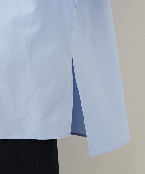 GALLARDAGALANTE（ガリャルダガランテ）の「ラッフルスリーブシャツ（シャツ/ブラウス・レディース・ブラック/サックスブルー/カーキ・FREE）」の6枚目の写真